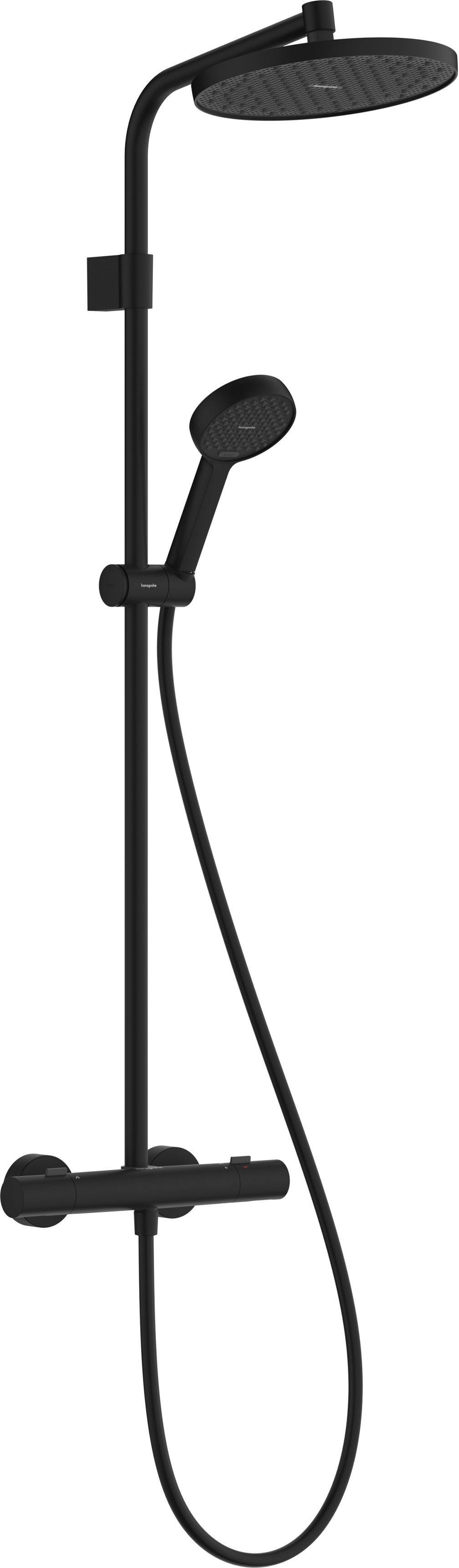 Hansgrohe Activera S set doccia a parete con termostato con soffione nero 28078670