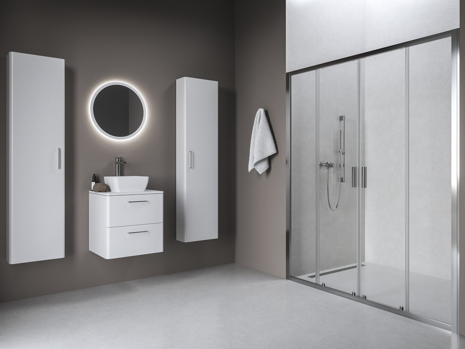 Ravak Blix II porta doccia 190 cm scorrevole alluminio lucida/vetro trasparente 0YML0C00Z1