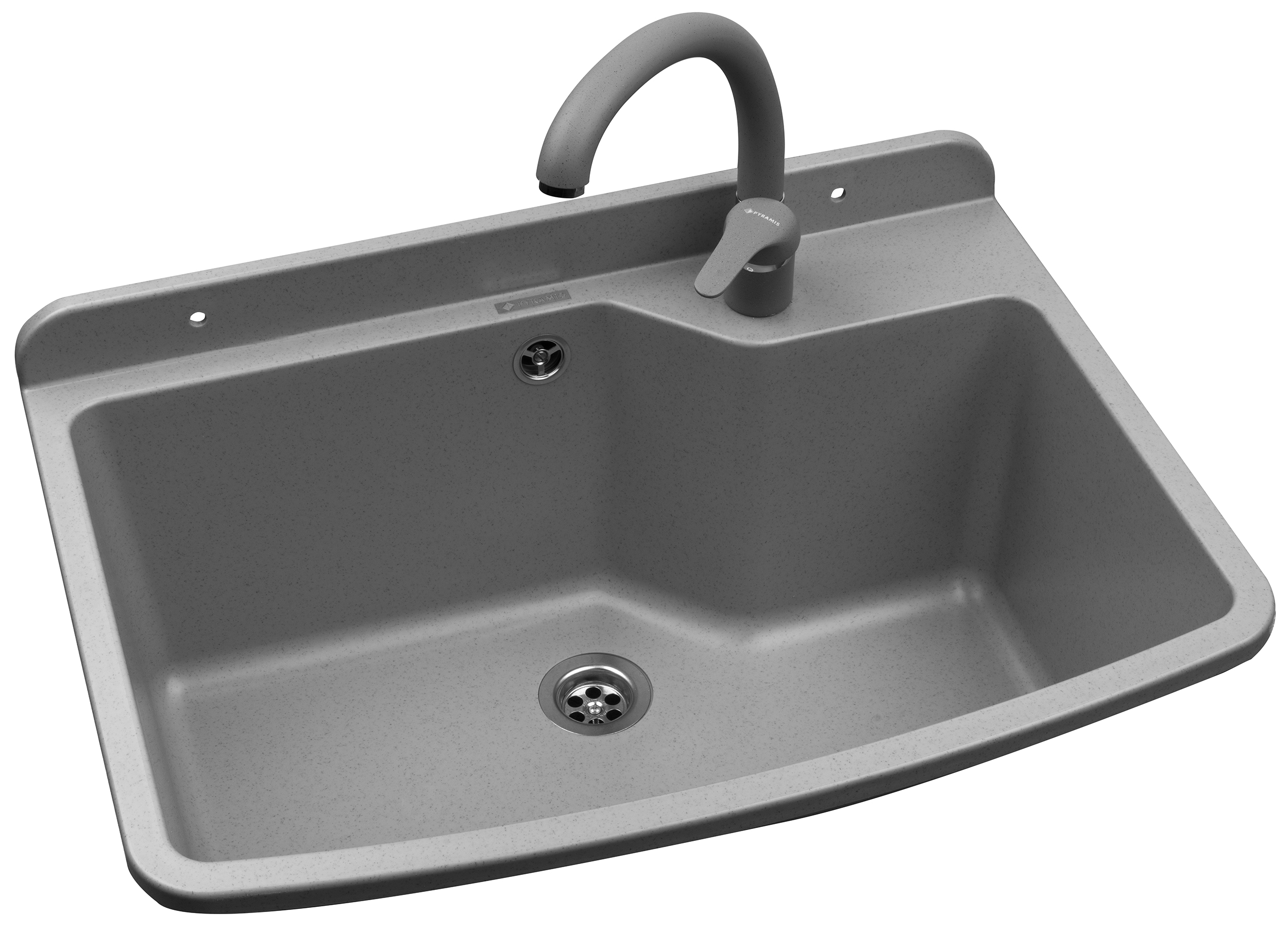 Pyramis Max lavabo da giardino con rubinetto 61x44 cm plastica 070178801 O