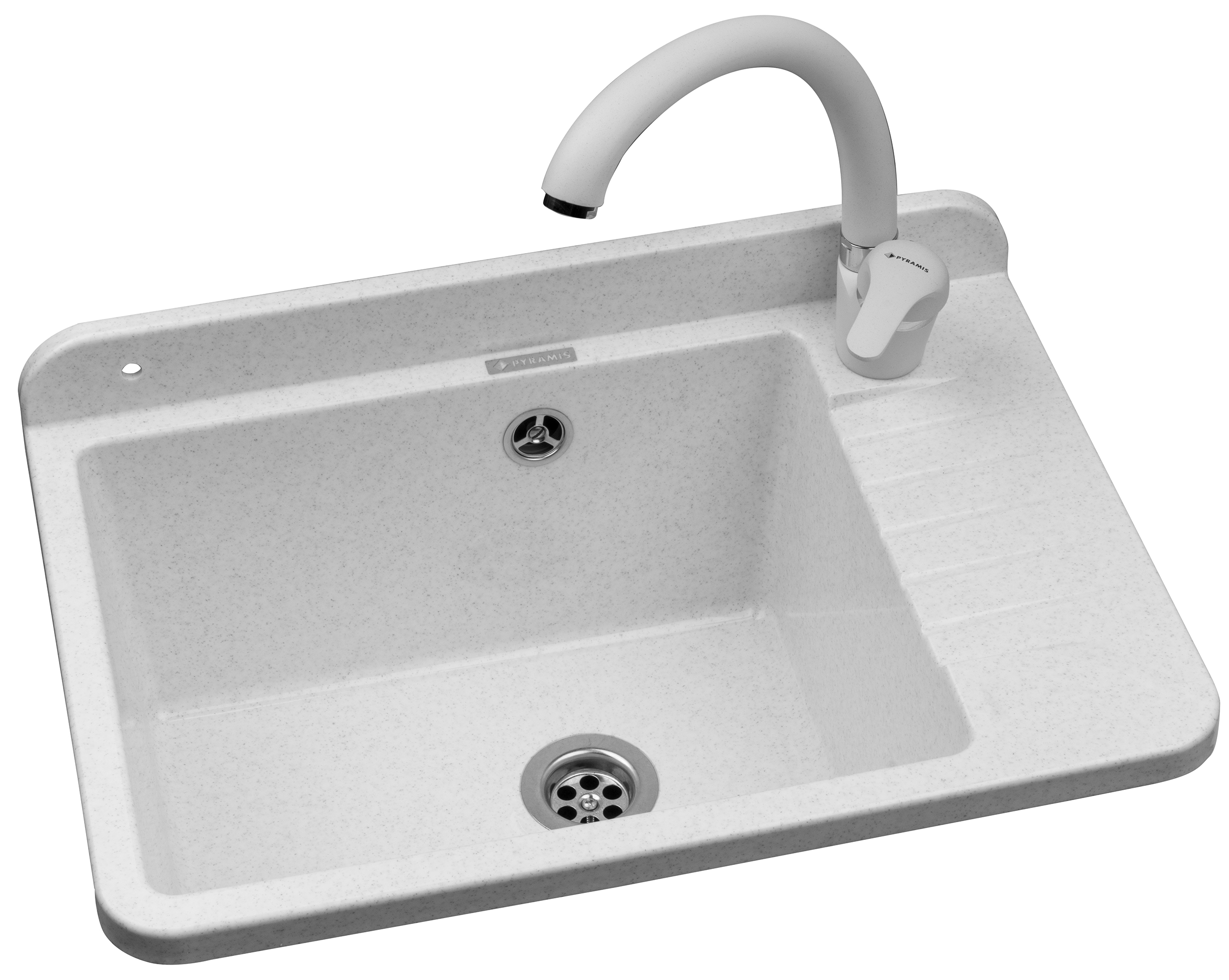 Pyramis Top lavabo da giardino con rubinetto 50.5x34.5 cm plastica 070179101 O