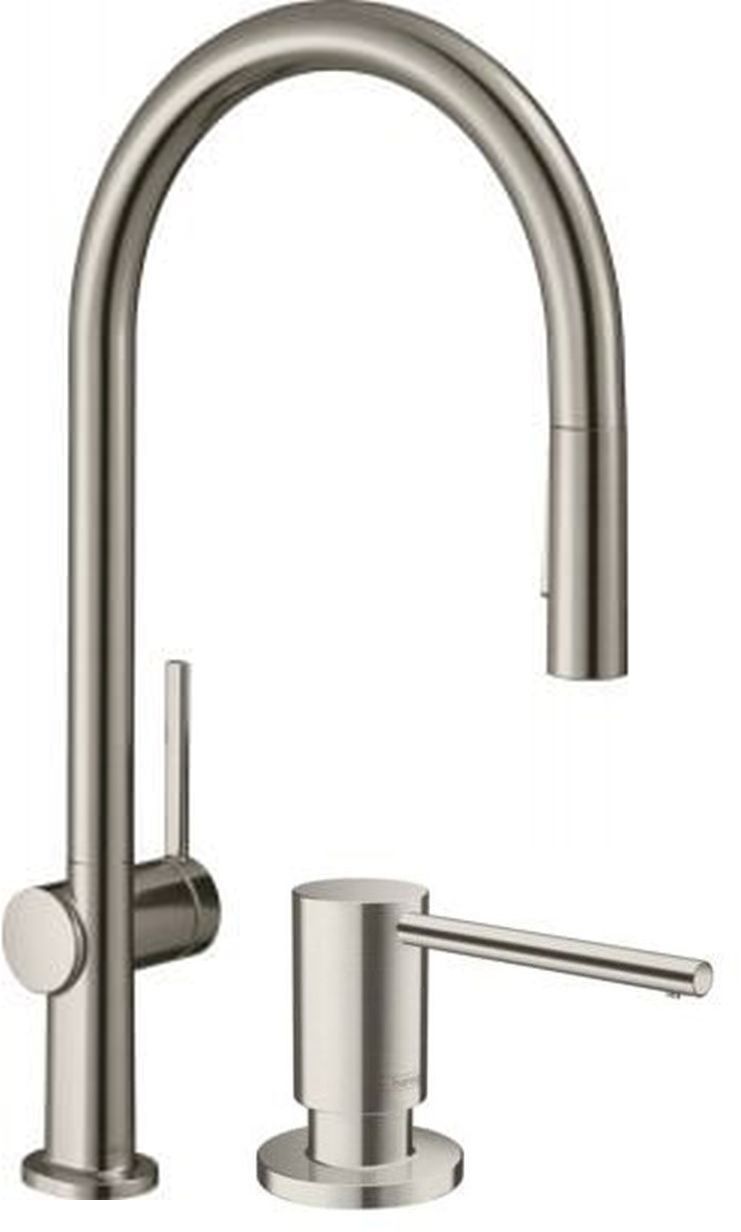 Set rubinetto da cucina Hansgrohe Talis M54 72801800, dispenser di liquidi Hansgrohe A41 40438800