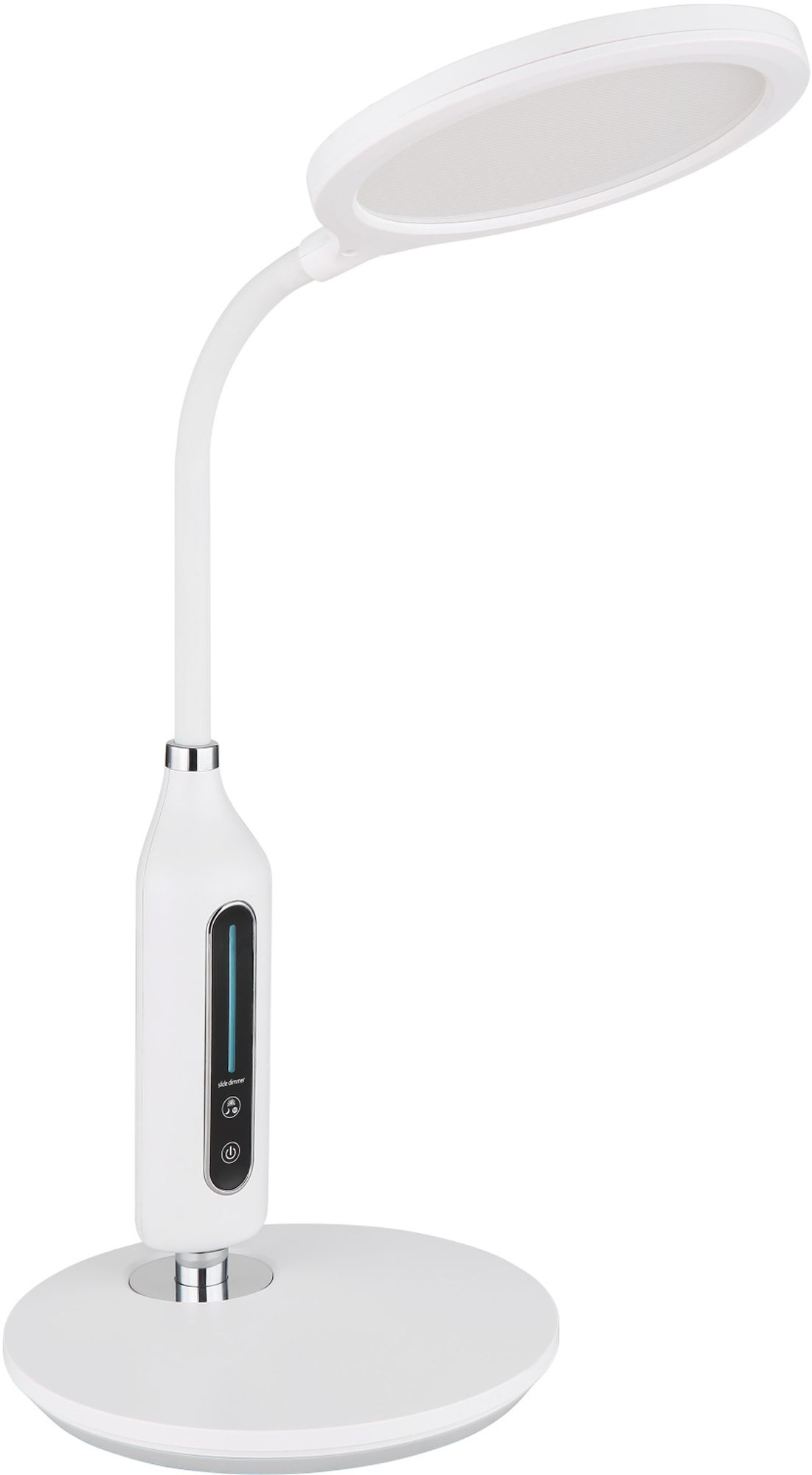 Globo Lighting Fruggy lampada da scrivania 1x9 W bianco-cromo 58435W
