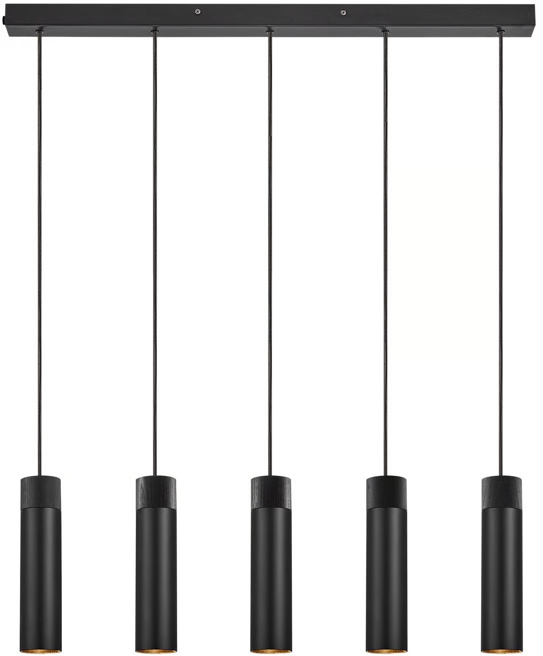Nordlux Tilo lampada sospesa 5x15 W nero 2410483003