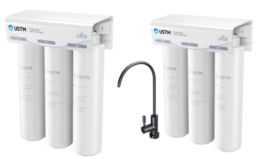 Set filtro sottolavello USTM Ultra ULTRABLACKSTYLE, inserto filtrante USTM Ultra ULTRAUFM, ULTRASTO, ULTRAST