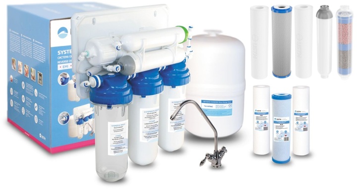 Set completo per filtrazione a osmosi inversa USTM RO6 RO6WFUYOUNG, cartuccia filtrante per sistemi di osmosi inversa USTM SET15