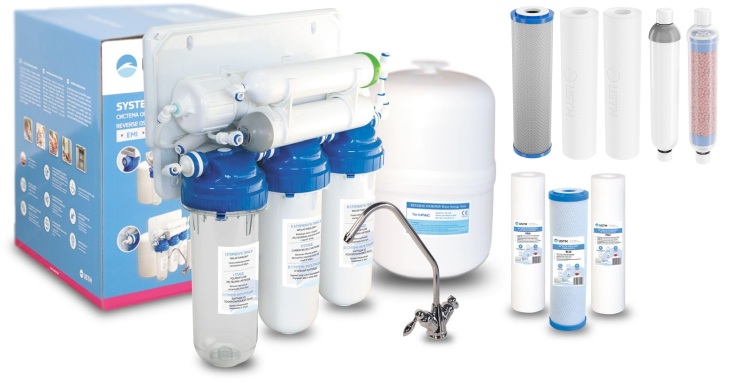 Set completo per filtrazione a osmosi inversa USTM RO6 OSMO6LVITA, cartuccia filtrante per sistemi di osmosi inversa USTM SET14