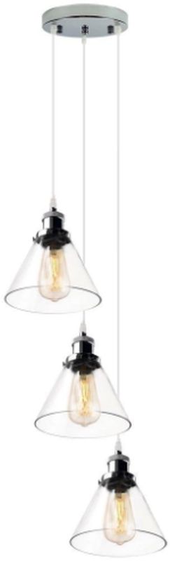 Altavola Design New York Loft lampada sospesa 3x40 W cromo-trasparente LA034/CO3_chrom