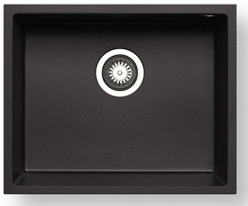 Pyramis Tetragon vasca sottopiano 50x40 cm nero 070217501