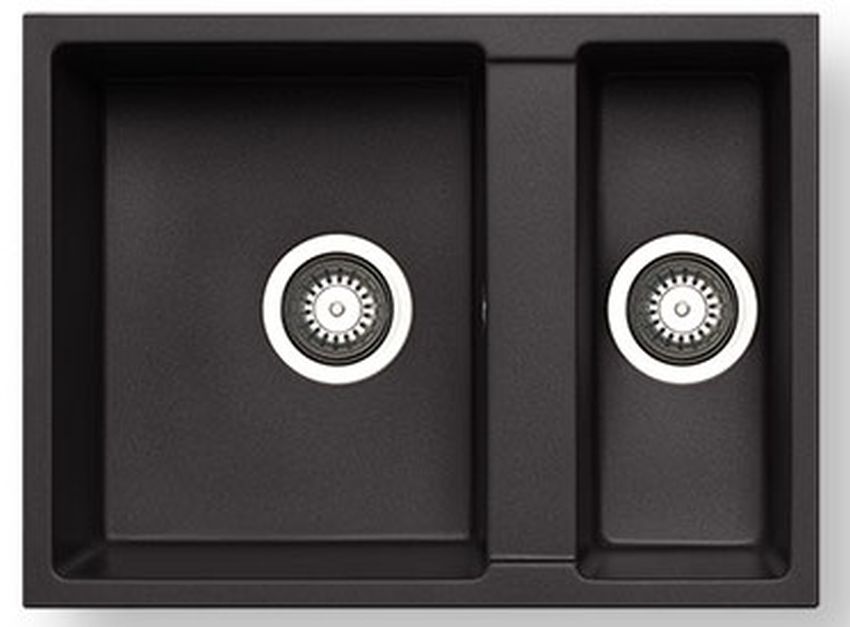 Pyramis Tetragon vasca sottopiano 59x44 cm nero 070230011