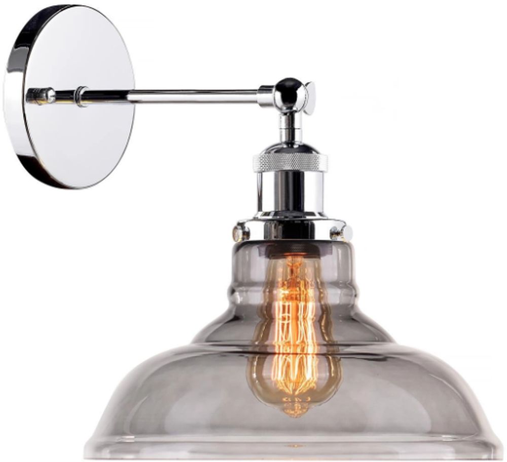 Altavola Design New York Loft lampada da parete 1x40 W cromo-fumé LA040/W_smoky_chrom