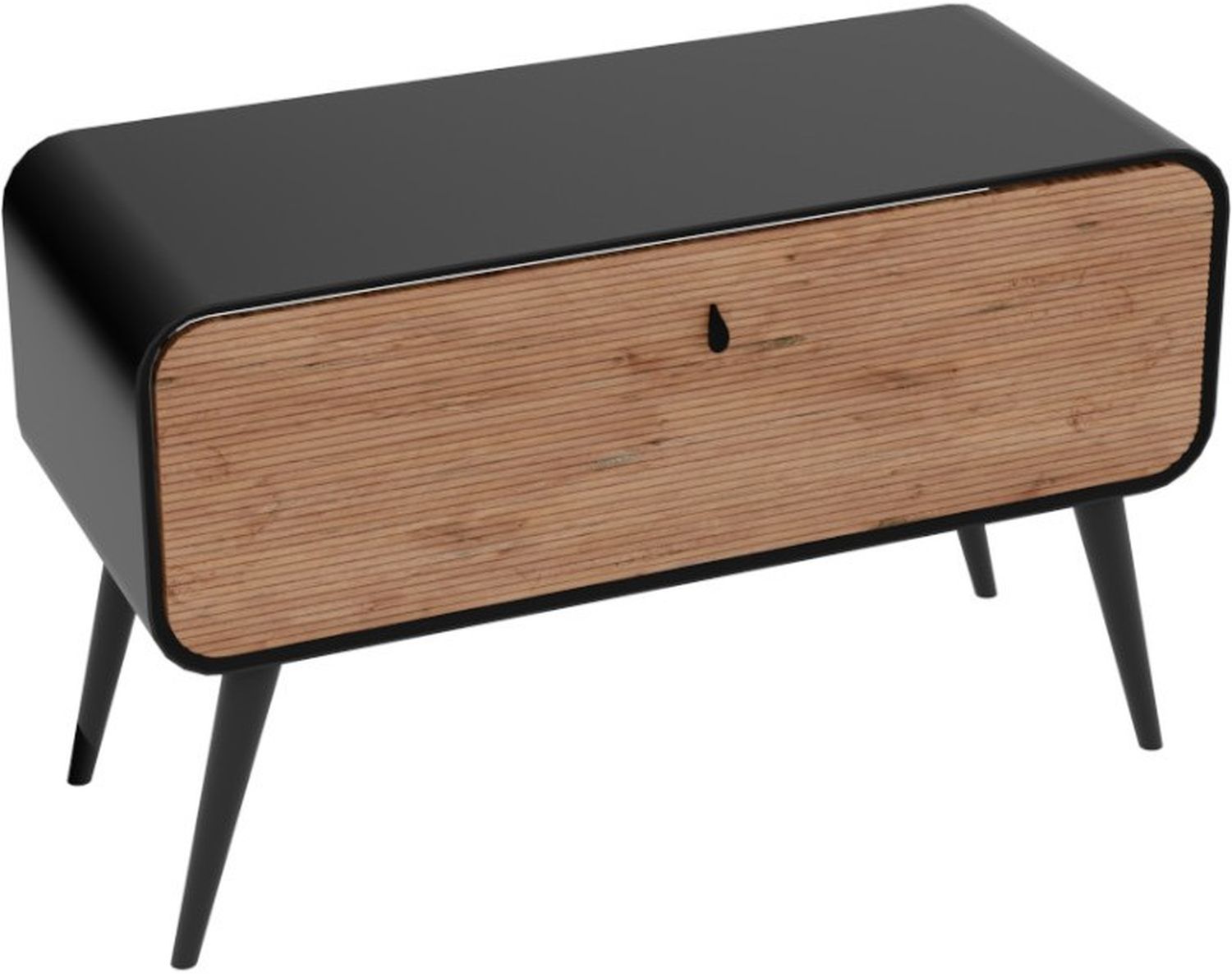 LaVita Augusta armadietto 120x46x90 cm sottolavabo a terra nero-legno 5900378345404