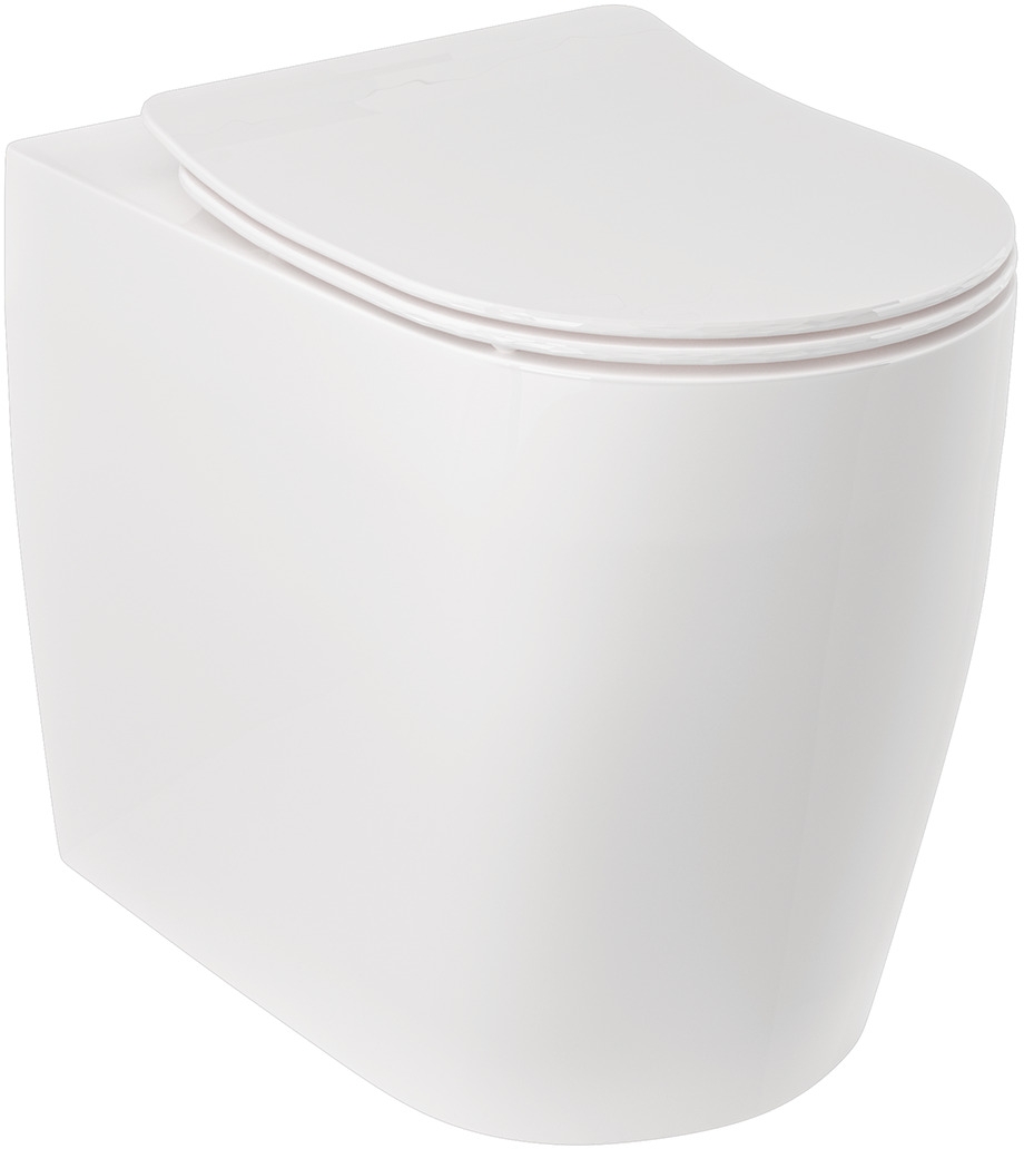 Kludi Resa R vaso wc a terra senza brida con scarico a vortice bianco lucida 23WCB0443