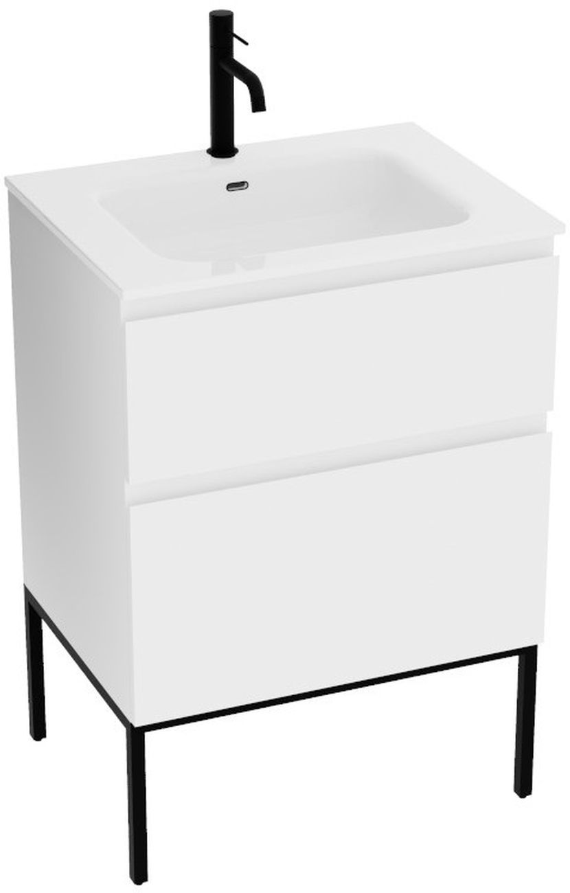 LaVita Topeka lavabo con armadietto 60 cm bianco 5900378345534