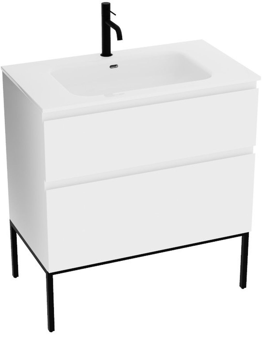 LaVita Topeka lavabo con armadietto 80 cm bianco 5900378345541