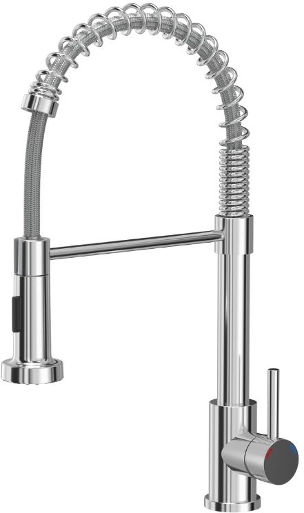 Quadron Salma rubinetto da cucina verticale cromo 52137CR