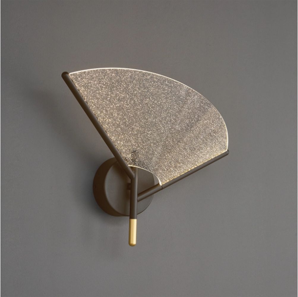 Altavola Design Sensu lampada da parete 1x7 W trasparente-oro -marrone LA107/W