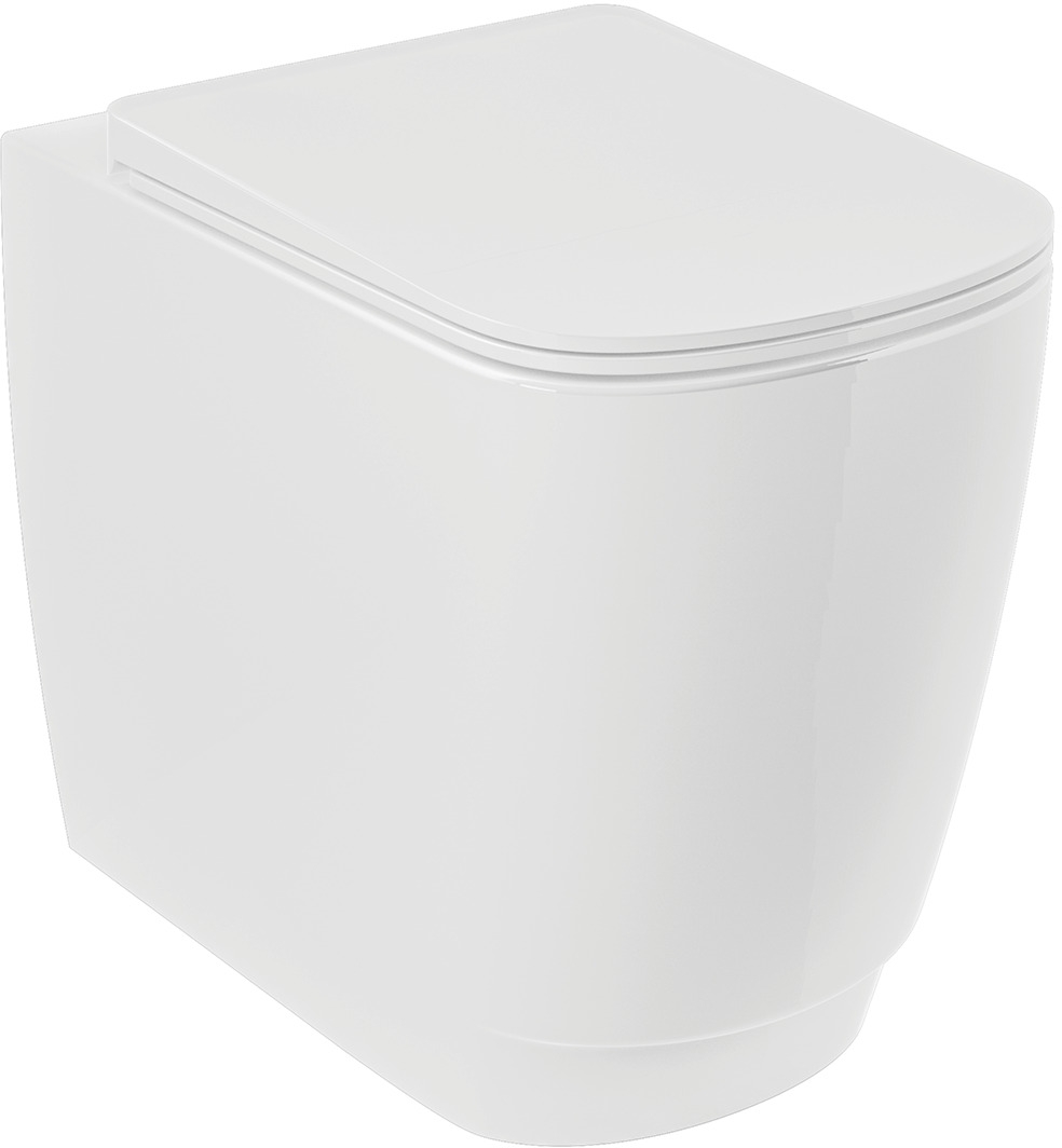 Kludi Resa S vaso wc a terra senza brida con scarico a vortice bianco lucida 27WCB0343