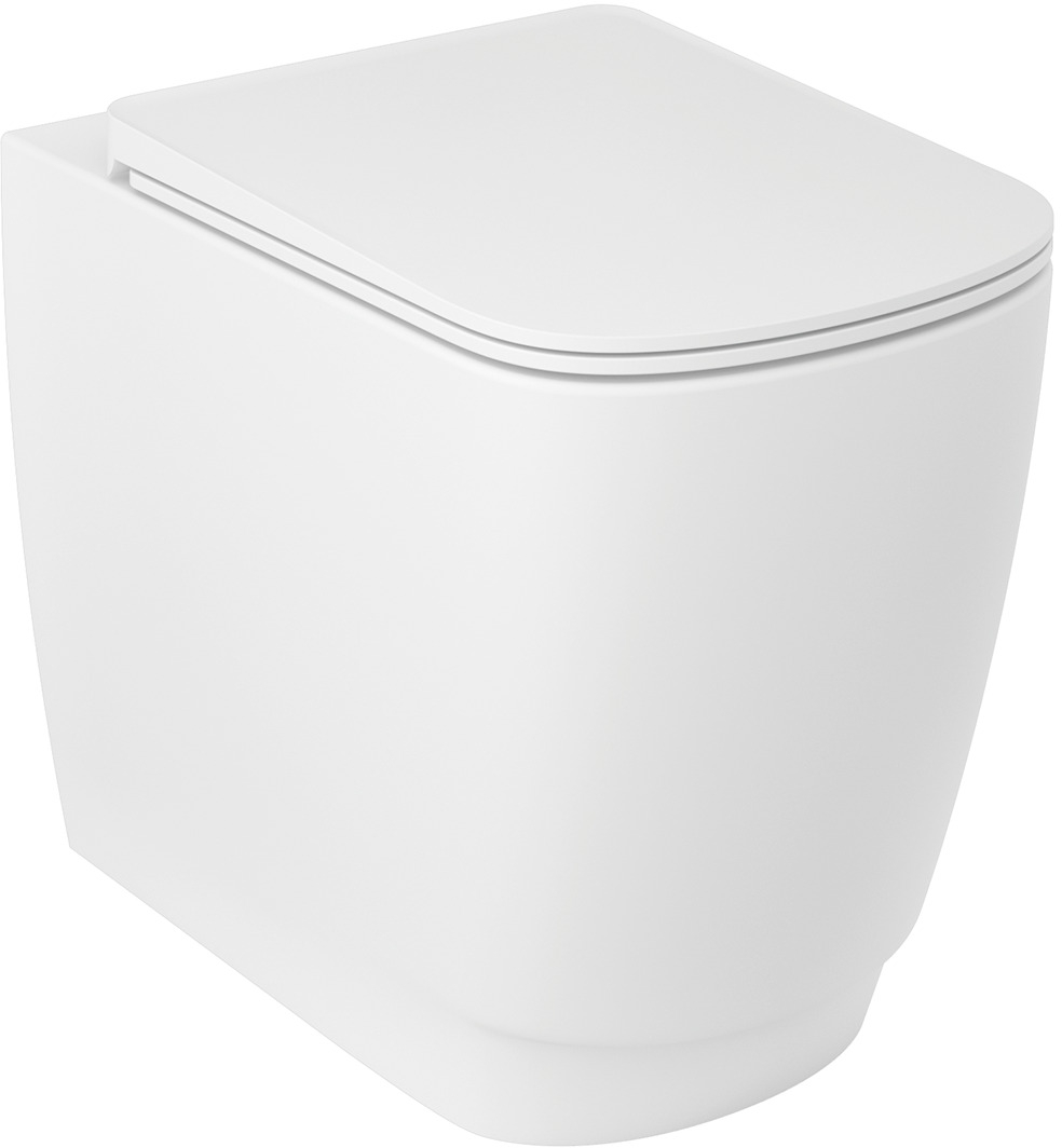 Kludi Resa S vaso wc a terra senza brida con scarico a vortice bianco opaco 27WCB0353