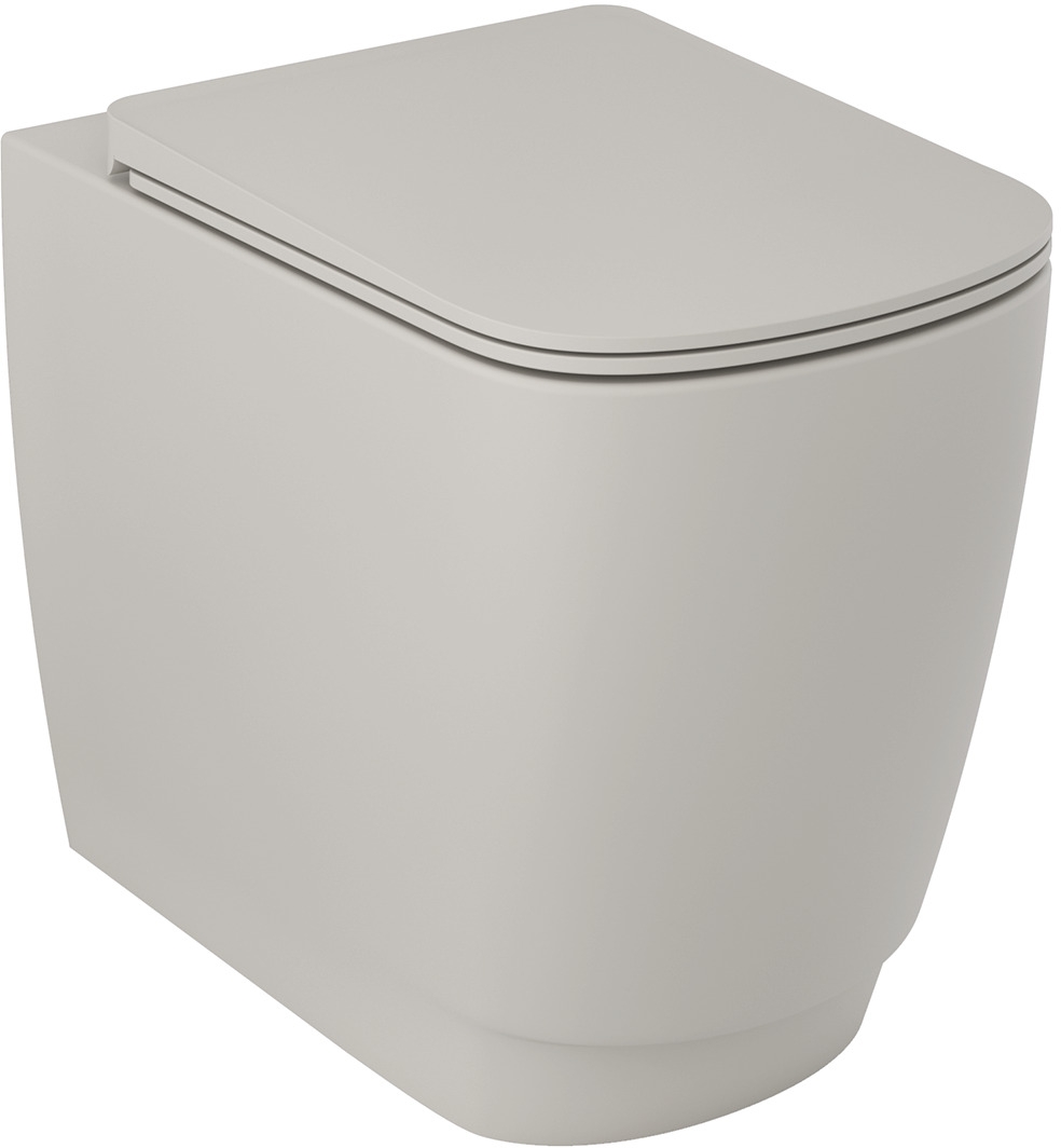 Kludi Resa S vaso wc a terra senza brida con scarico a vortice grigio opaco 27WCB03O2