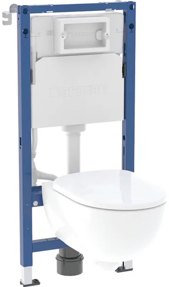 Geberit Duofix Basic set vaso wc con copriwater e modulo di installazione 118.345.00.3
