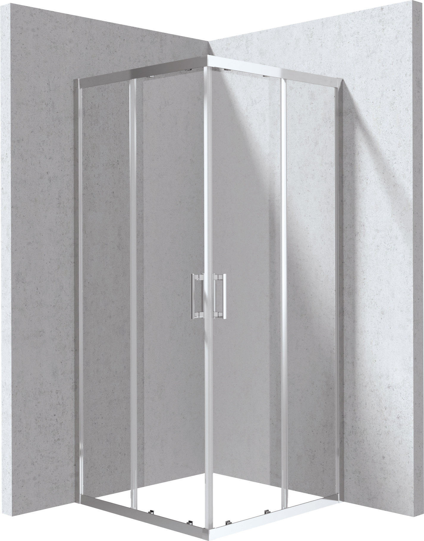 Deante Funkia Evo box doccia 90x90 cm quadrato cromo lucida/vetro trasparente KYC_0099P