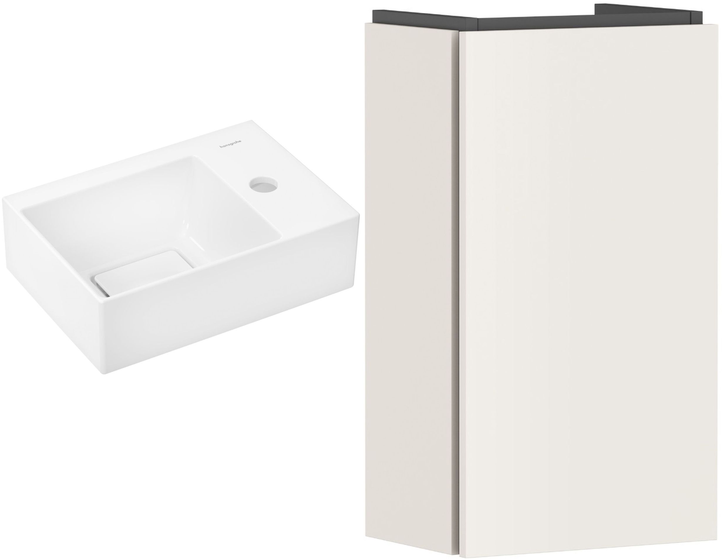 Set lavabo Hansgrohe Xevolos E 61086450, armadietto Hansgrohe Xilesa E 54244780