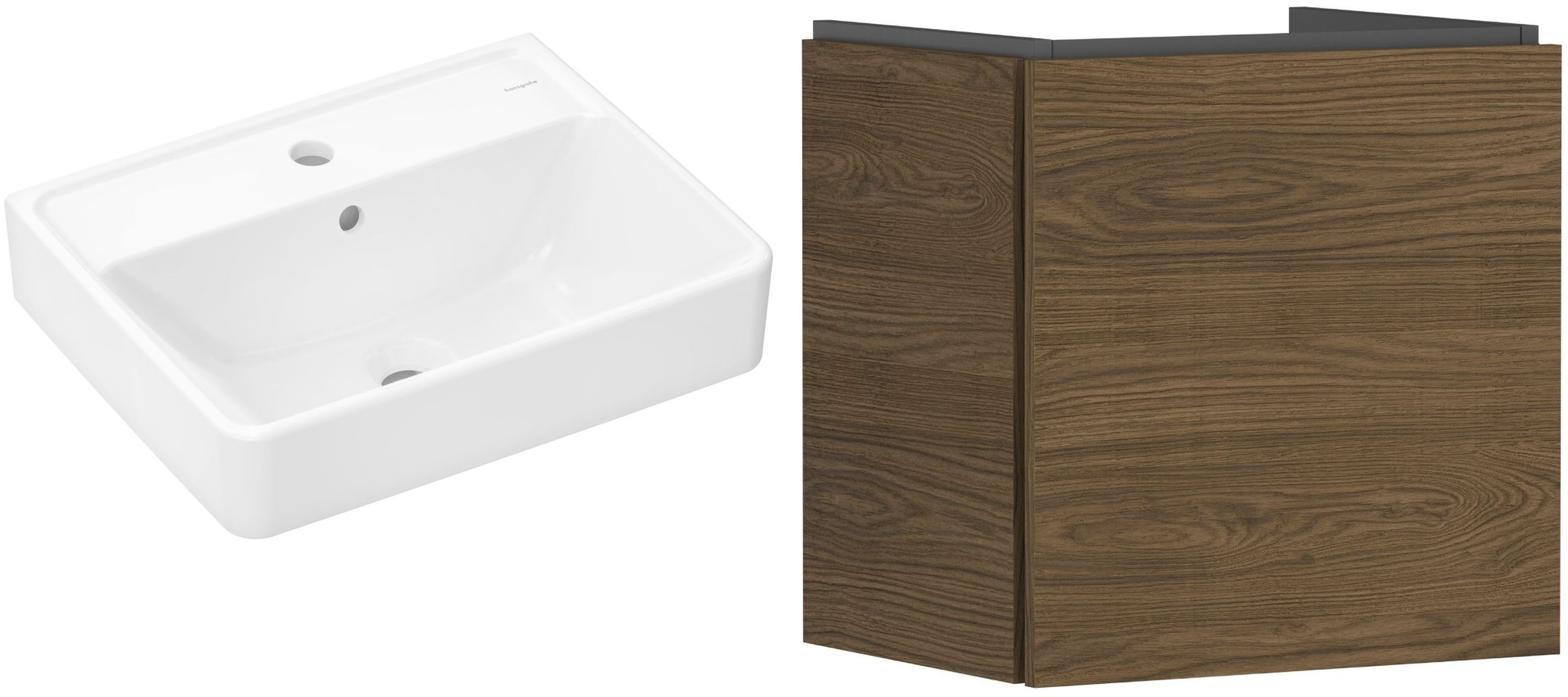 Set armadietto Hansgrohe Xilesa E 54247550, lavabo Hansgrohe Xanuia Q 61008450