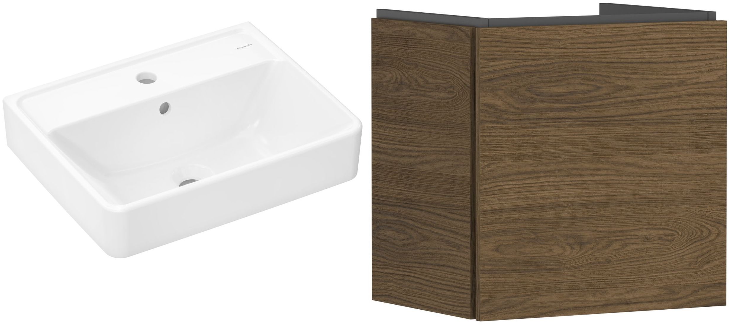 Set armadietto Hansgrohe Xilesa E 54247550, lavabo Hansgrohe Xanuia Q 60131450