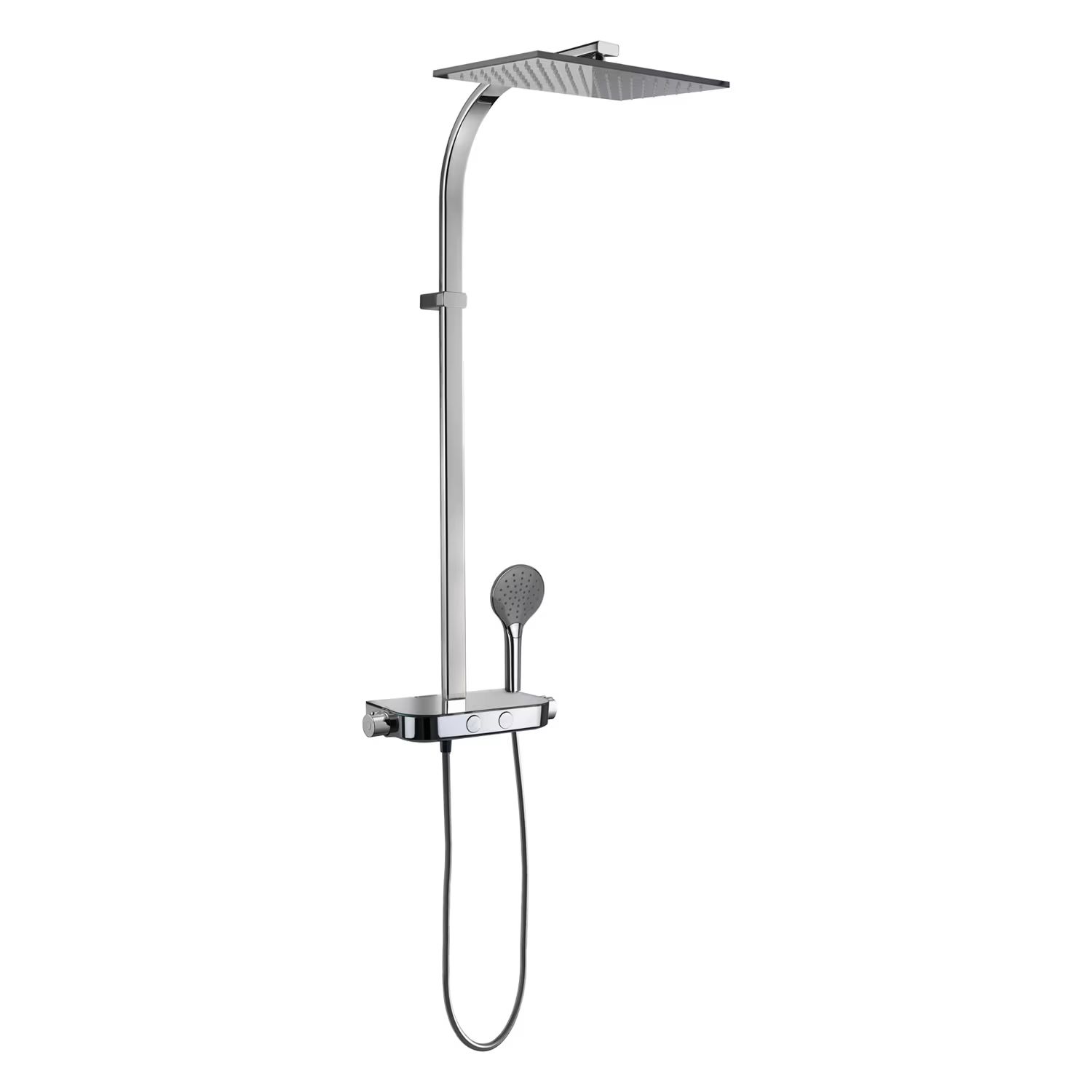 Kronenbach set doccia a parete con termostato con soffione cromo 38393000KB