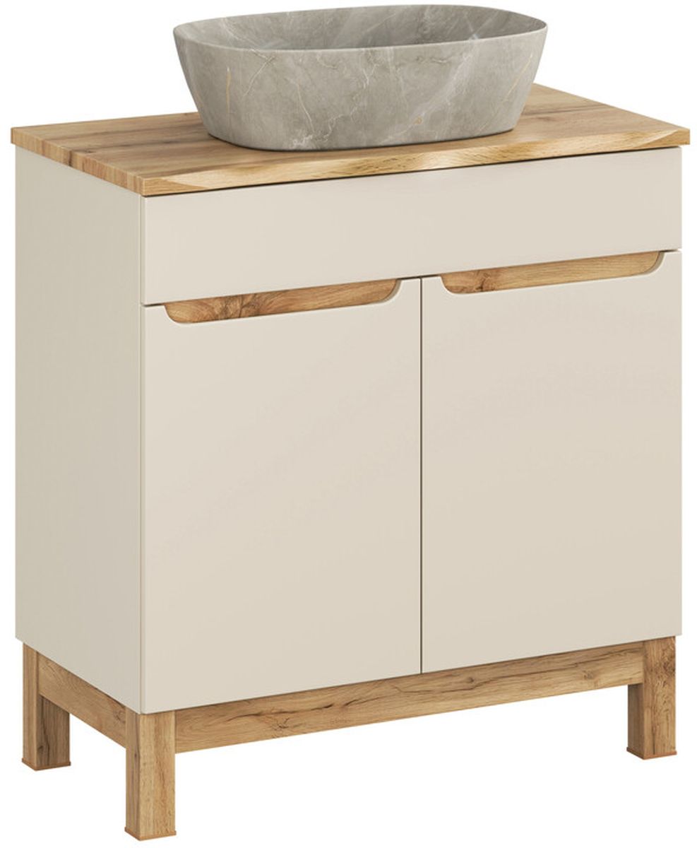 Set armadietto Comad Bali Cashmere BALI CASHMERE 82-80-46-2D, lavabo Comad Anna UN-ANNA-MY1, NATURE WOTAN 89-80-46 M