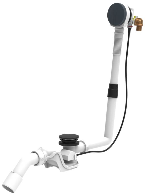 Laufen Palomba sifone per vasca da bagno nero H2951434500001