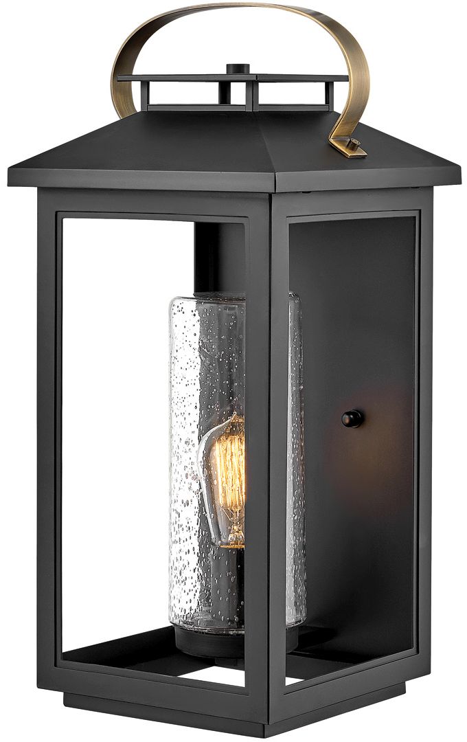 Quintiesse Atwater lampada da parete per esterni 1x60 W nero QN-ATWATER-L-BK