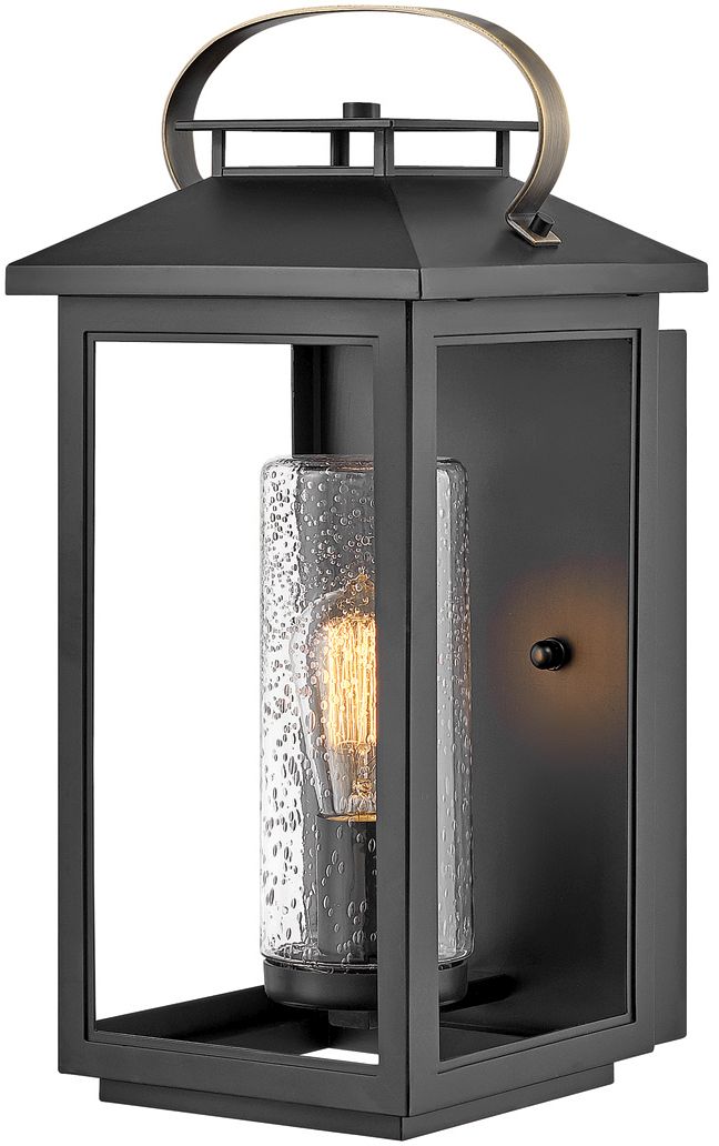 Quintiesse Atwater lampada da parete per esterni 1x60 W nero QN-ATWATER-M-BK