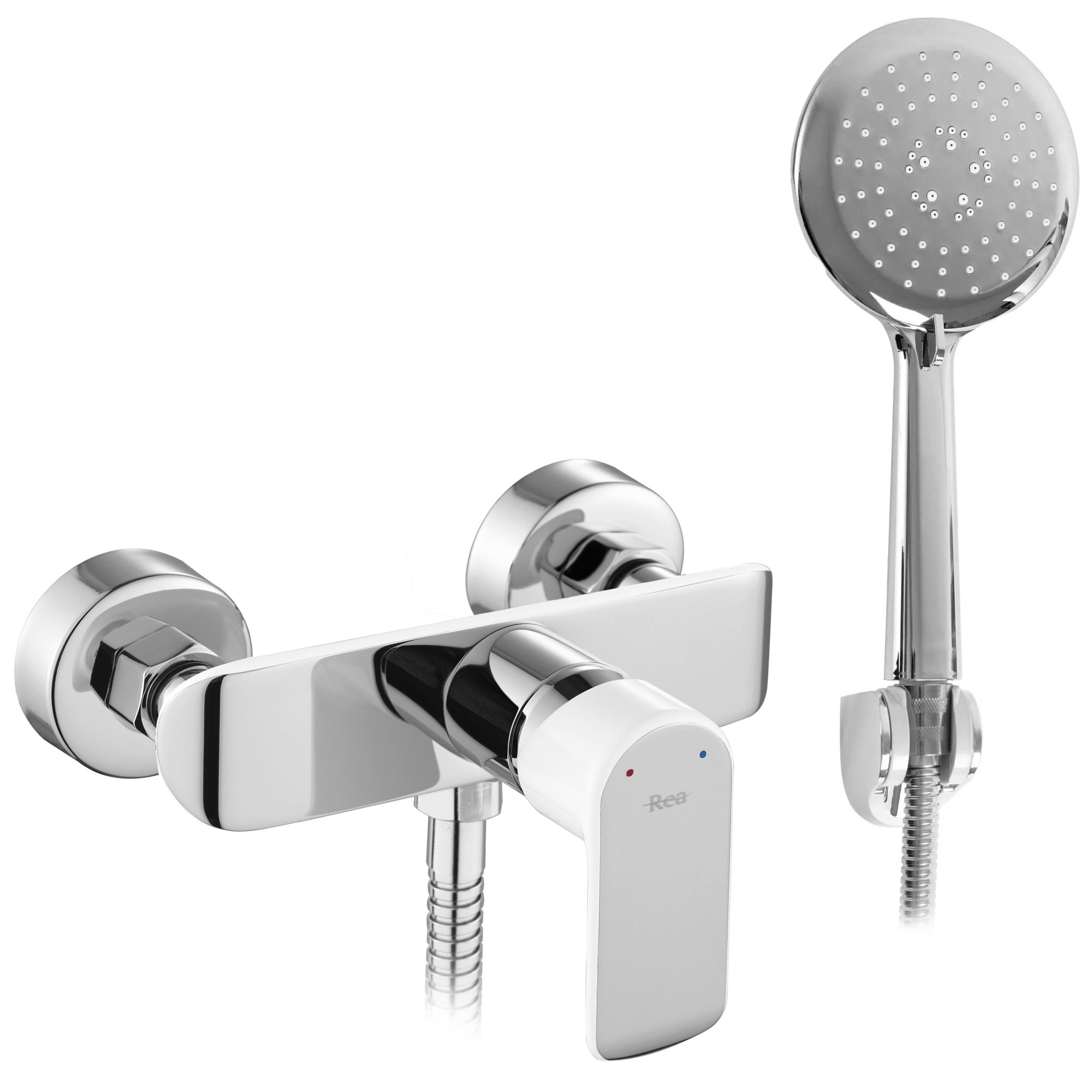 Rea Bloom rubinetto per doccia a parete cromo-bianco REA-B3000