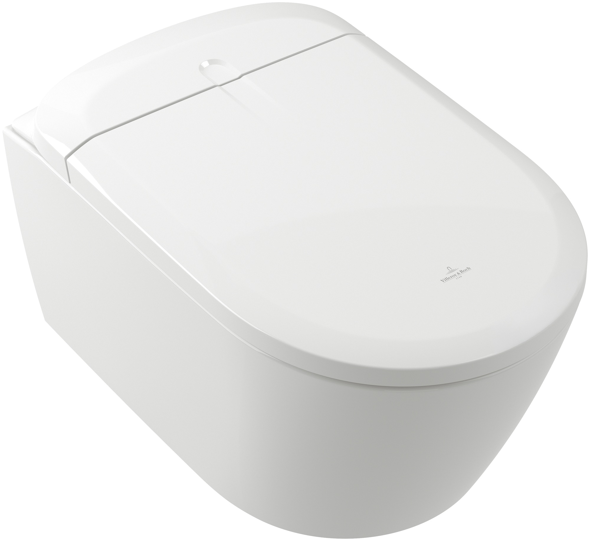 Villeroy & Boch Supreo vaso con sedile bidet sospeso senza brida con scarico a vortice bianco V16EN2R1