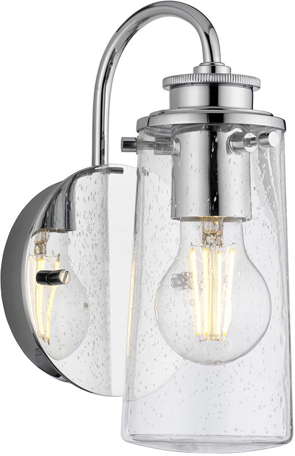 Quintiesse Braelyn lampada da parete 1x40 W cromo-trasparente QN-BRAELYN1-PC