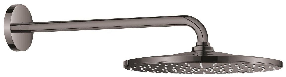 Grohe Rainshower soffione doccia con braccio 31x31 cm rotonda Hard Graphite 26558A00