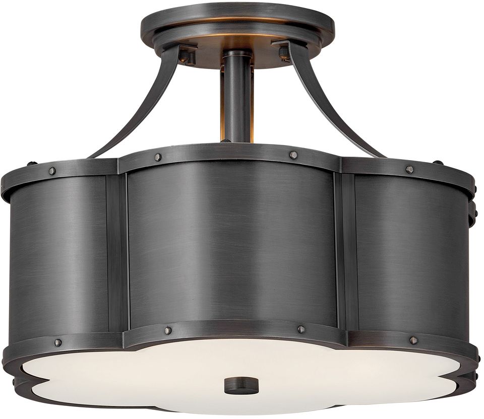 Quintiesse Chance lampada da soffitto 2x60 W nero QN-CHANCE-SF-S-BLB
