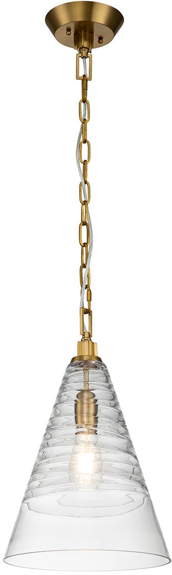Quintiesse Elmore lampada sospesa 1x60 W ottone QN-ELMORE-P-BBS