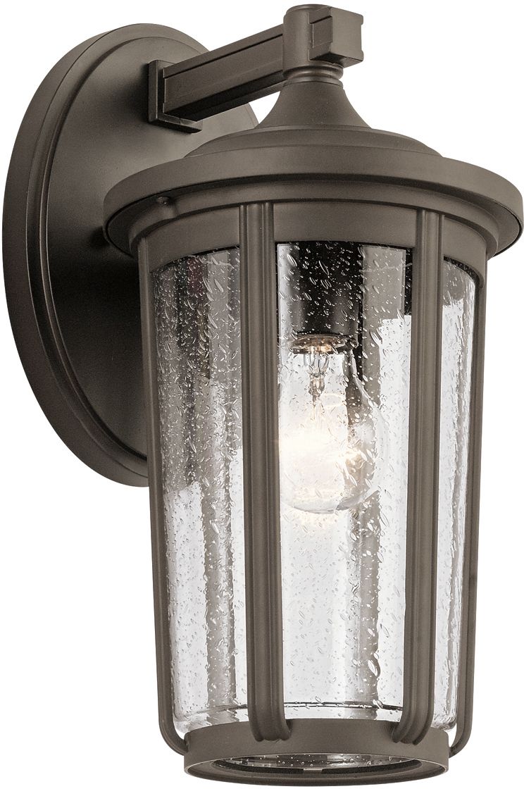 Quintiesse Fairfield lampada da parete per esterni 1x60 W trasparente-marrone QN-FAIRFIELD-L-OZ