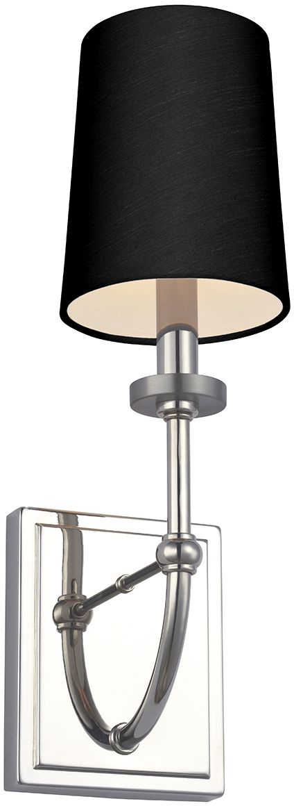 Quintiesse Felixstowe lampada da parete 1x3 W nero-cromo QN-FELIXSTOWE1-A