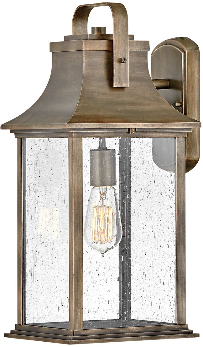 Quintiesse Grant lampada da parete per esterni 1x60 W marrone QN-GRANT-M-BU