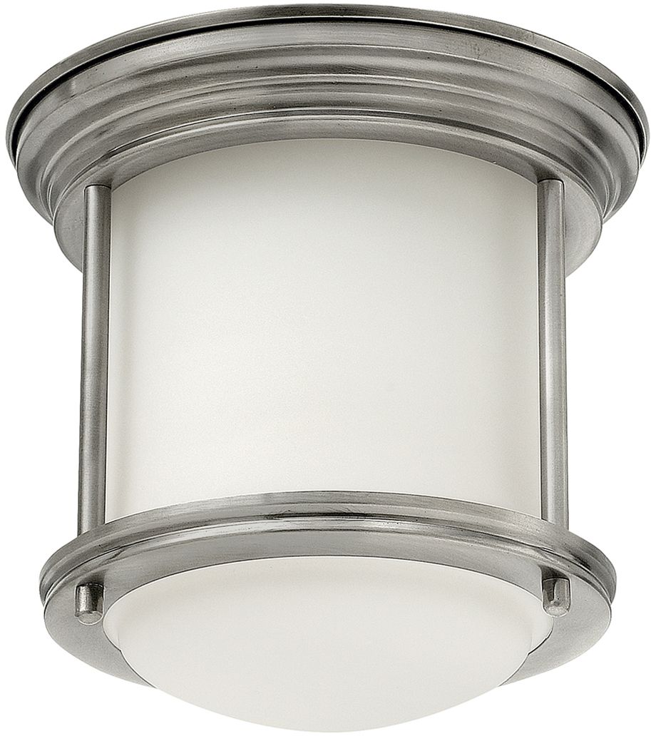 Quintiesse Hadrian lampada da soffitto 1x60 W vetro opalino-nichel QN-HADRIAN-MINI-F-AN-OPAL