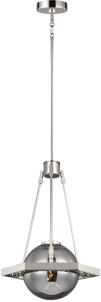 Quintiesse Harper lampada sospesa 1x60 W fumé-nichel QN-HARPER-1P