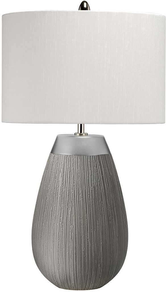 Quintiesse Harrow lampada da tavolo 1x60 W grigio-argento QN-HARROW-TL