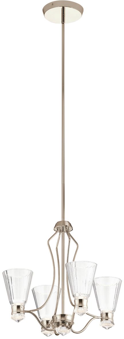 Quintiesse Kayva lampada sospesa x24 W nichel QN-KAYVA9-PN