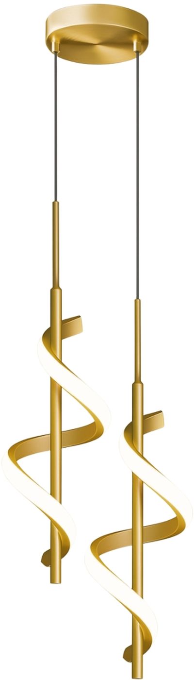Abigali Spirali lampada sospesa 2x20 W oro LWSK