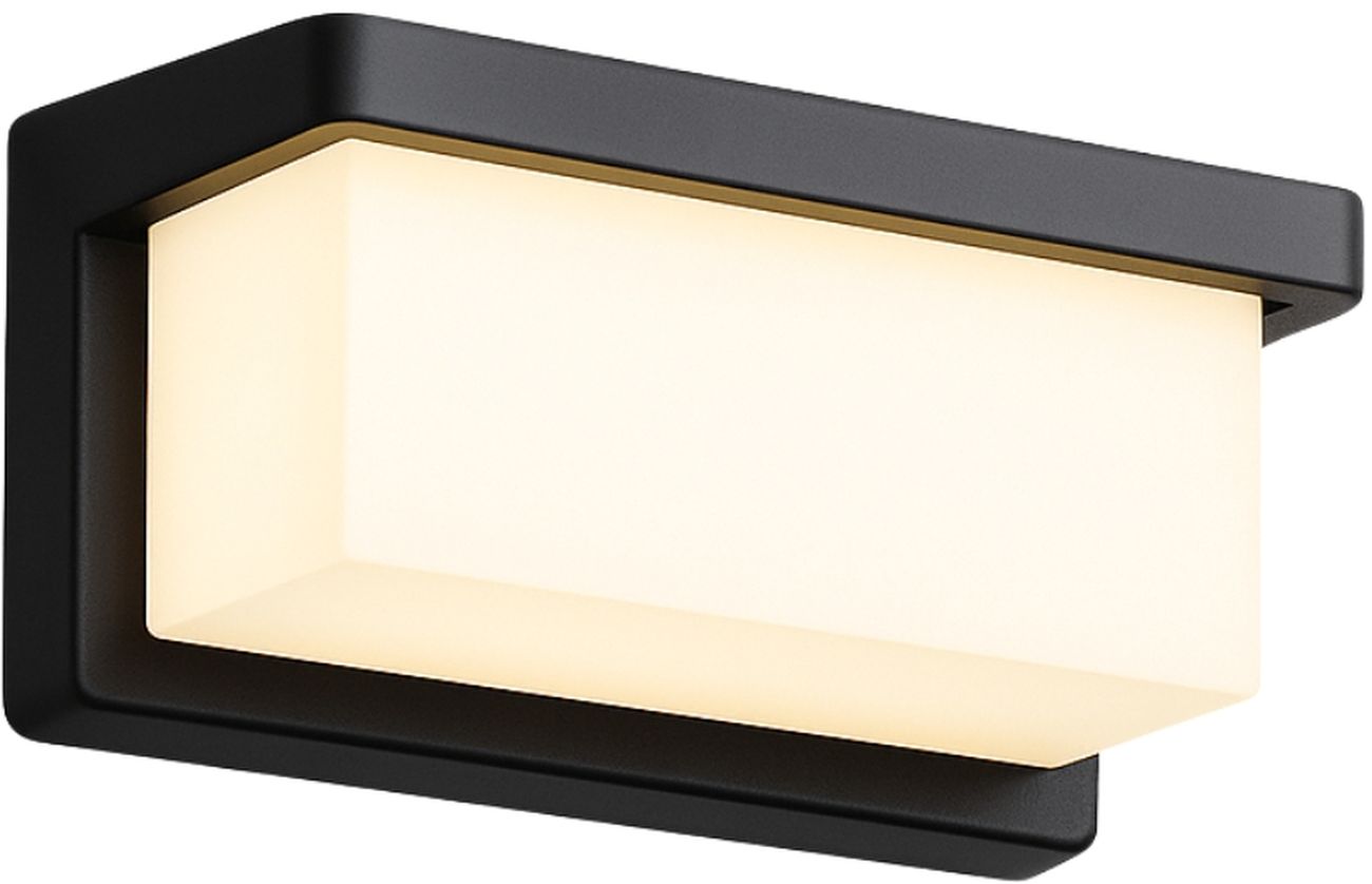 Abigali Frizer1 lampada da parete per esterni 1x18 W nero-latte LZFRIZ1