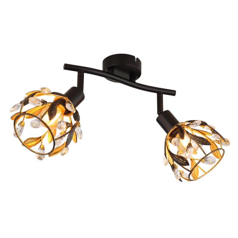 Globo Lighting Mika lampada da soffitto 2x25 W nero 15759-2