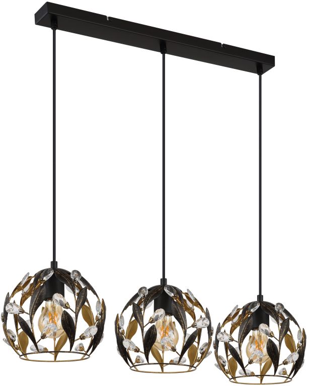 Globo Lighting Mika lampada sospesa 3x25 W nero 15759-3H